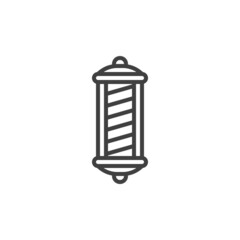 Fototapeta premium Barber pole line icon