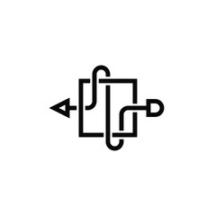 symbol or logo from input output flowchart