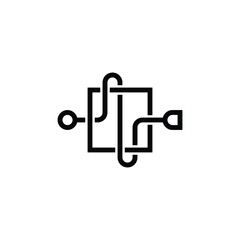 symbol or logo from input output flowchart