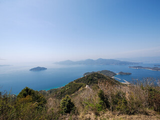 江田島　瀬戸内海　かき筏　海の風景