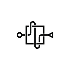 symbol or logo from input output flowchart