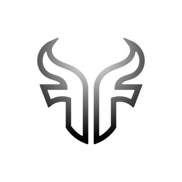 modern bull logo design