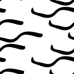 Seamless pattern with sketch squiggle