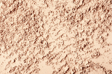 Face powder texture, light beige skin color