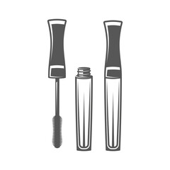 Makeup eyebrow isolated on white background. Cosmetic concept. Vector illustration