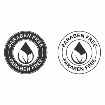Paraben free logo design template illustration