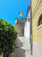Clock tower, Riomaggiore, Italy
