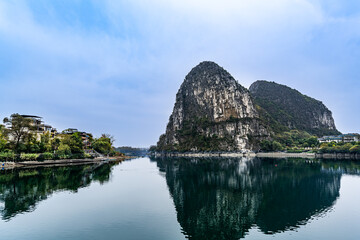 Fototapeta premium Scenery of Xiangshan Scenic Spot in Guilin, Guangxi, China