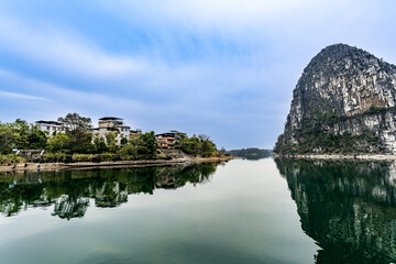 Scenery of Xiangshan Scenic Spot in Guilin, Guangxi, China
