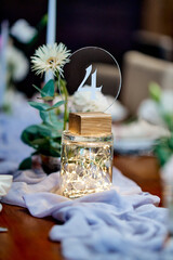 beautiful numbers for wedding tables garlands floristry compositions