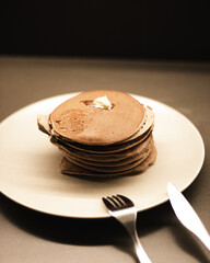 A pile of protein pancakes