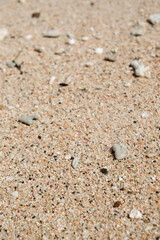 Close up natural sand texture on beach.
