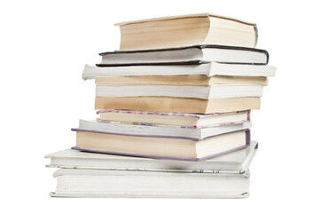 Fototapeta premium Books stack isolated