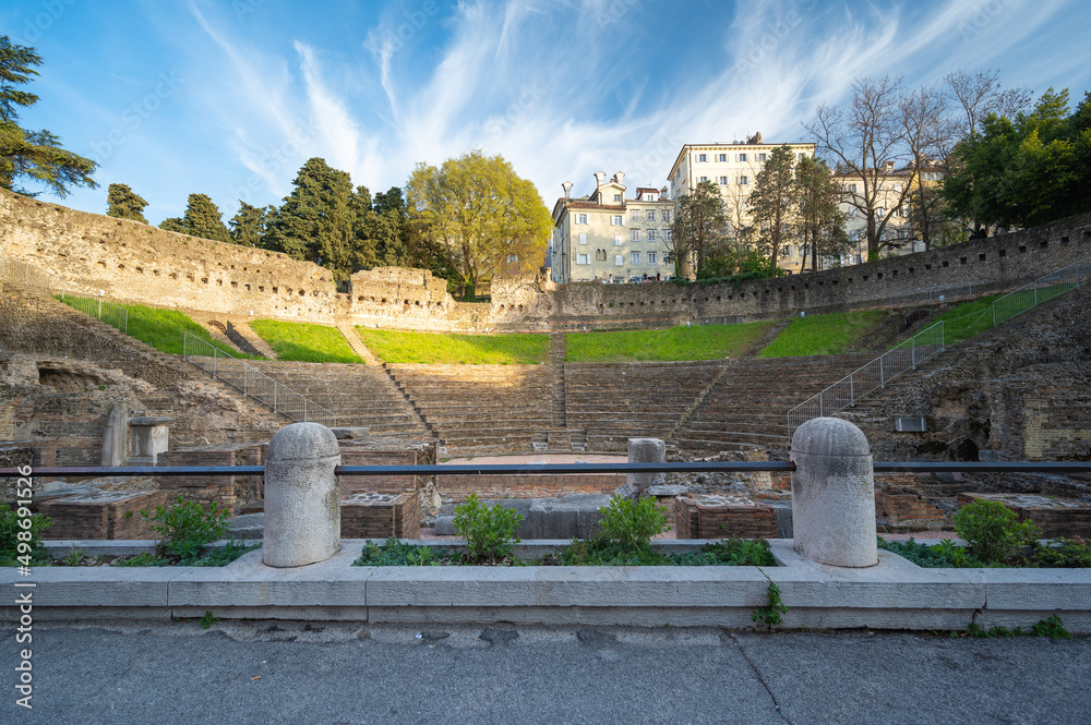 Wall mural teatro romano di trieste - roman theatre of trieste, italy