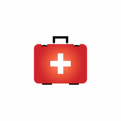 Obraz premium First aid icon on white background