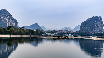 Scenery of Xiangshan Scenic Spot in Guilin, Guangxi, China