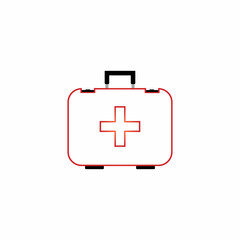 First aid icon on white background