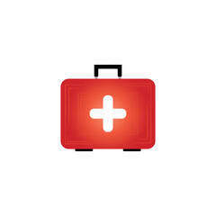 First aid icon on white background
