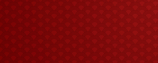 Abstract background with oriental red pattern