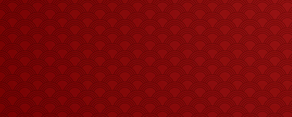 Abstract background with oriental red pattern