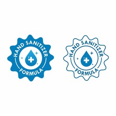 hand sanitizer logo template illustration