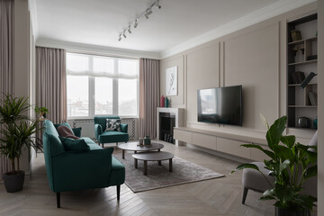 living room, modern apartment	