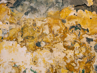 Surface of an old damaged wall as background and texture