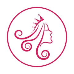 style haircut icon illustration