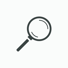 Magnifying glass, magnifier icon vector isolated. loupe, glass, search, find, zoom symbol