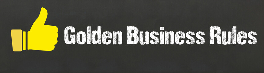 Golden Business Rules - obrazy, fototapety, plakaty