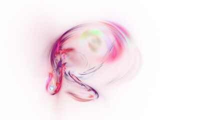 Abstract crimson fiery shapes. Fantastic space background. Digital fractal art. 3d rendering.