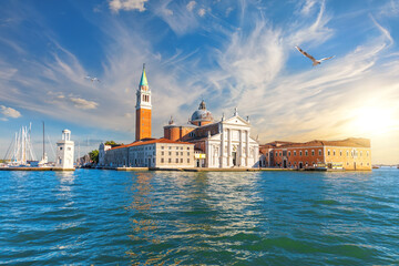 San Giorgio Maggiore island in the lagoon of Venice, Italy