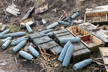 War in Ukraine. Village Andriivka after the Russian invasion