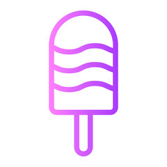 ice cream gradient icon