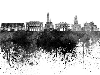 Fototapeta premium Gothenburg skyline in watercolor