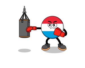 Fototapeta premium Illustration of luxembourg boxer