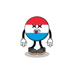 luxembourg mascot illustration is dead