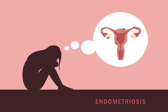 sad girl with diagnosis endometriosis womens health