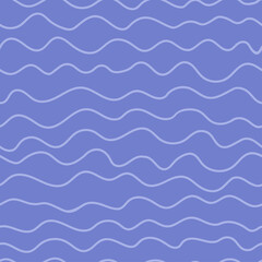 Wave pattern seamless abstract background. Stripes wave pattern for summer vector design. marine pattern. Geometric simple background. for wallpaper, wrapping paper, fabric