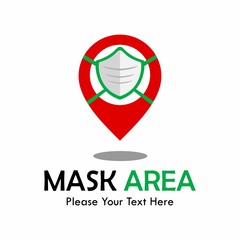 Mask area symbol logo template illustration