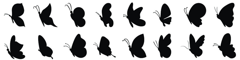 Butterfly icon vector. moth illustration sign. insect symbol or logo. 