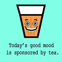 Chai or tea poster, banner