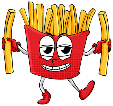 recommend clip art: Frenchfries with happy face