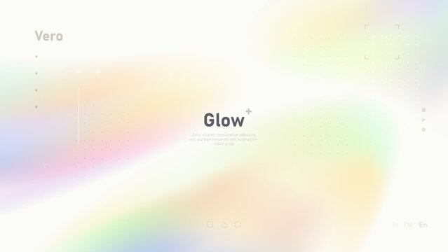 Holographic mesh background. Trendy light wallpaper with isolated blurred shapes for poster, website, advertising, etc.
