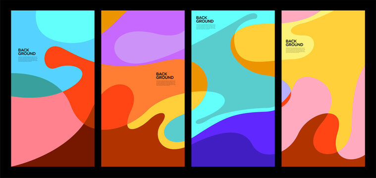 Vector Illustration colorful liquid and fluid abstract for banner template
