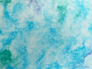 寒色系のマーブル柄