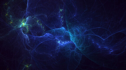 3D rendering abstract colorful fractal light background