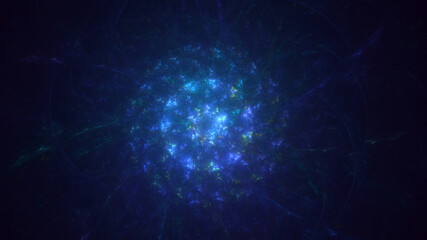 Obraz premium 3D rendering abstract circle light background