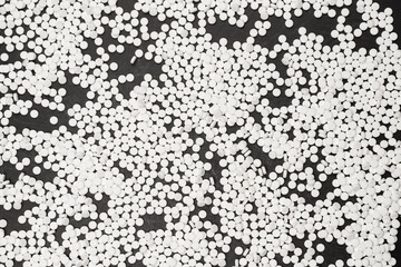 Sugar substitute pills isolated on white background.