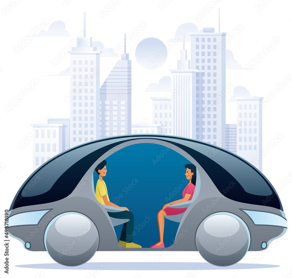 Wall mural Autonomous Car Design